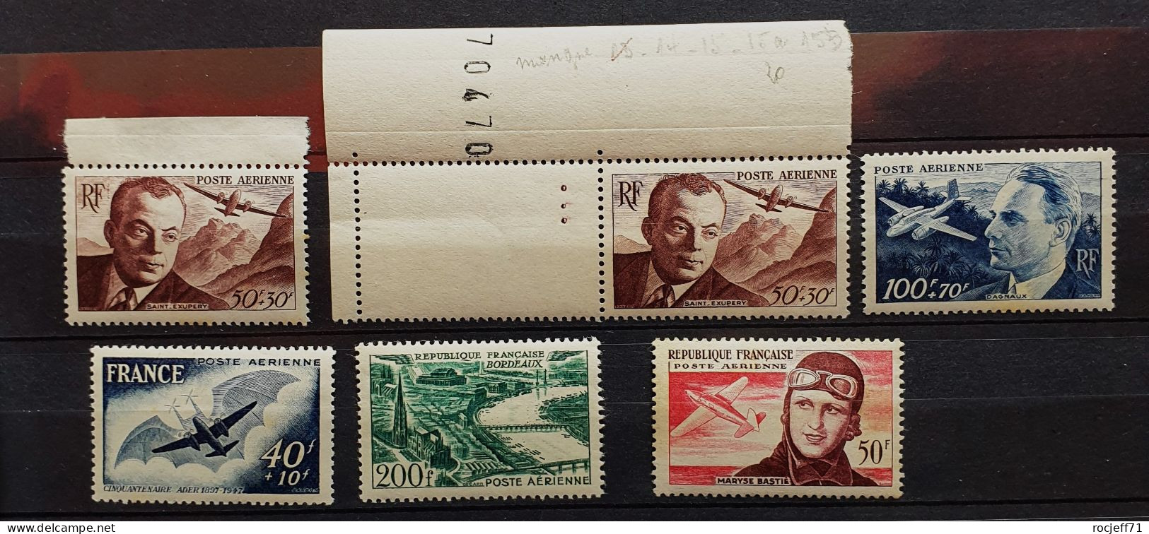 05 - 24 - France - Poste Aérienne - Lot De Timbres Tous ** - MNH - - 1927-1959 Nuovi