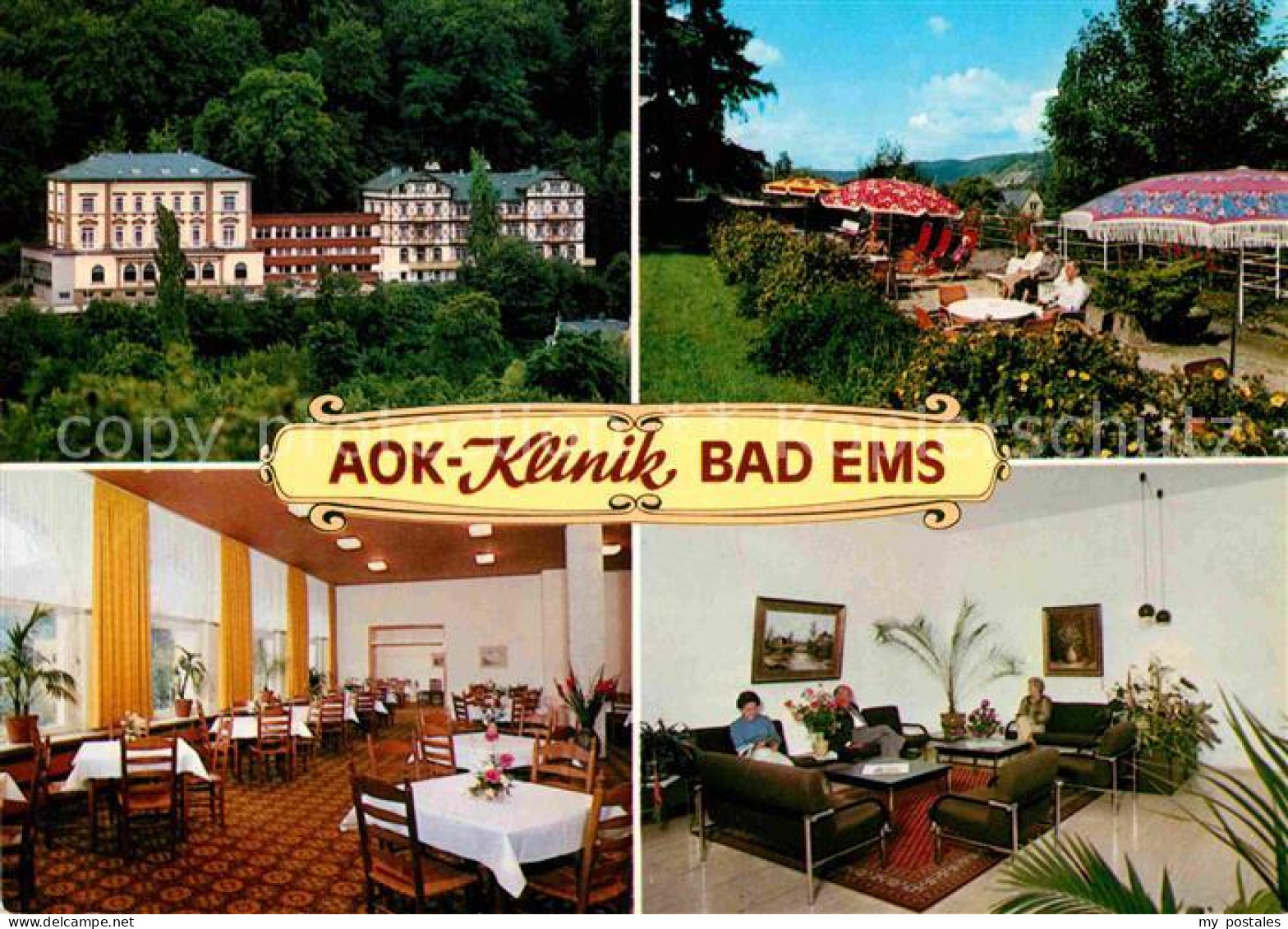 72782852 Bad Ems AOK Rehaklinik Gartenterrasse Speisesaal Aufenthaltsraum Bad Em - Bad Ems