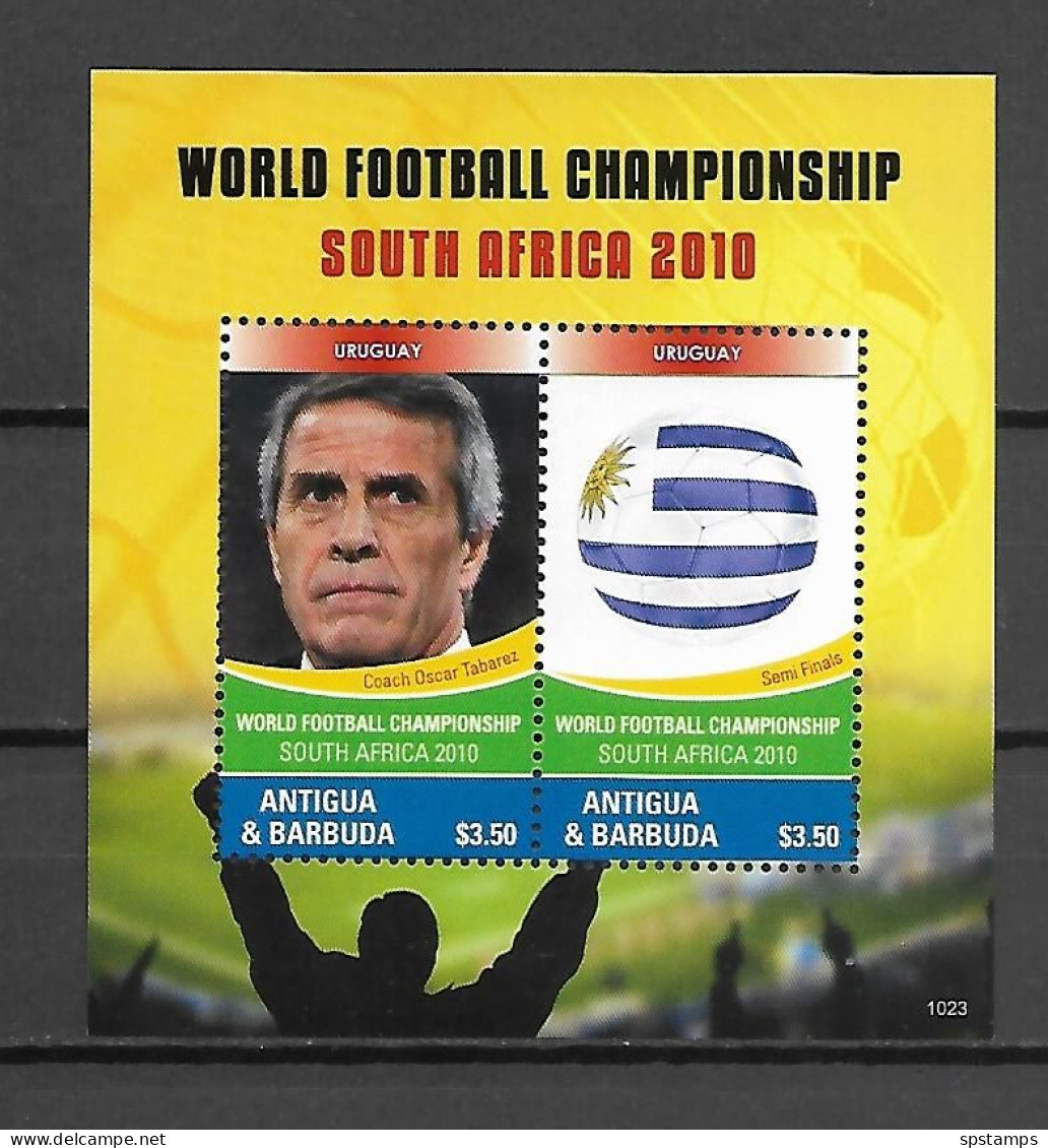 Antigua & Barbuda 2010 Football World Cup - SOUTH AFRICA MS #2 MNH - 2010 – Afrique Du Sud