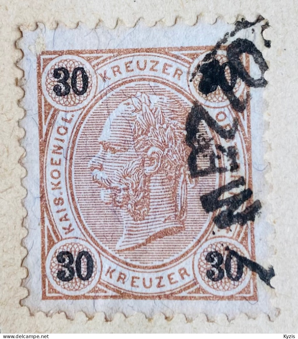 Autriche - 1890 - Scott #60 - « MEZZO » - Oblitérés