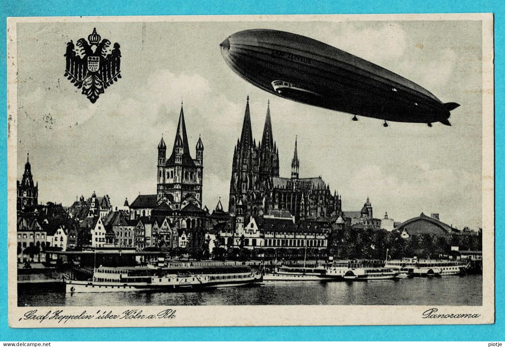 * Köln - Koeln - Cologne (Nordrhein Westfalen - Deutschland) * (Verlag H. Worringen) Graf Zeppelin, Bateau, Zeplin - Köln