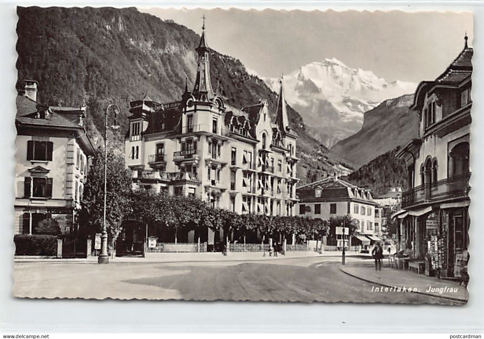 Schweiz - Interlaken (BE ) Hotel - Jungfrau - GeschäfteVerlag - Walter Schild 1591 - Interlaken