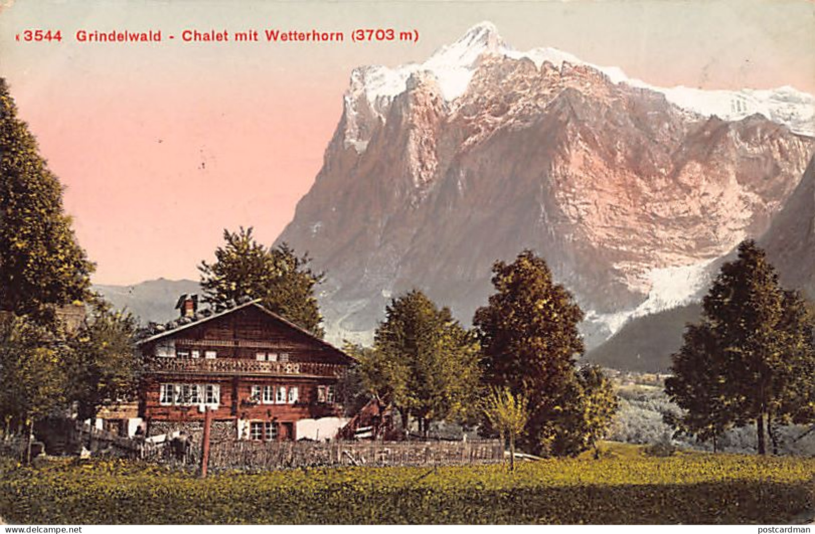 Schweiz - Grindelwald (BE ) Chalet - WetterhornVerlag - Photoglob 3544 - Grindelwald