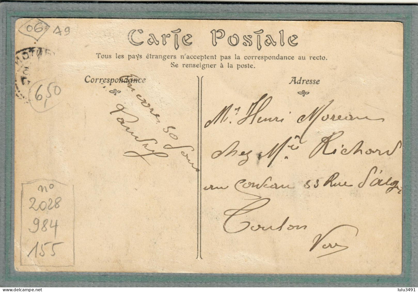 CPA (06) CASTELLEAR - Thème: ARBRE - Aspect De L'ORME Centenaire En 1903 - Sonstige & Ohne Zuordnung
