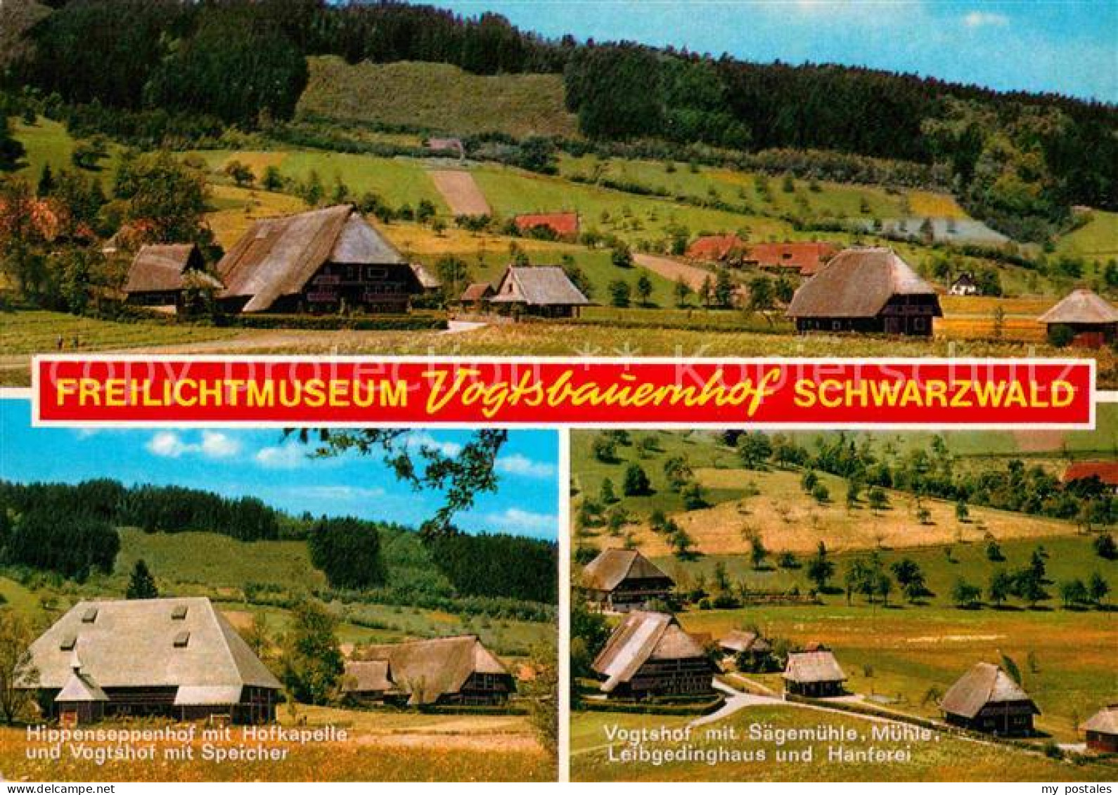 72782759 Gutach Schwarzwald Freilichtmuseum Vogtsbauernhof Hippensepphof Mit Hof - Autres & Non Classés