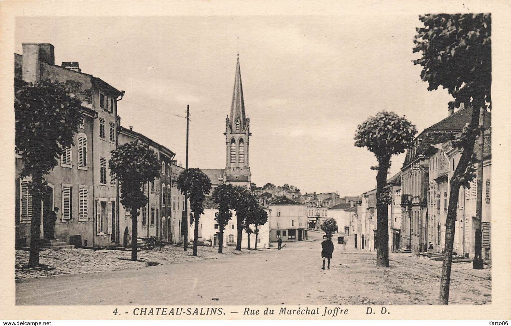 Château Salins * La Rue Maréchal Joffre - Chateau Salins