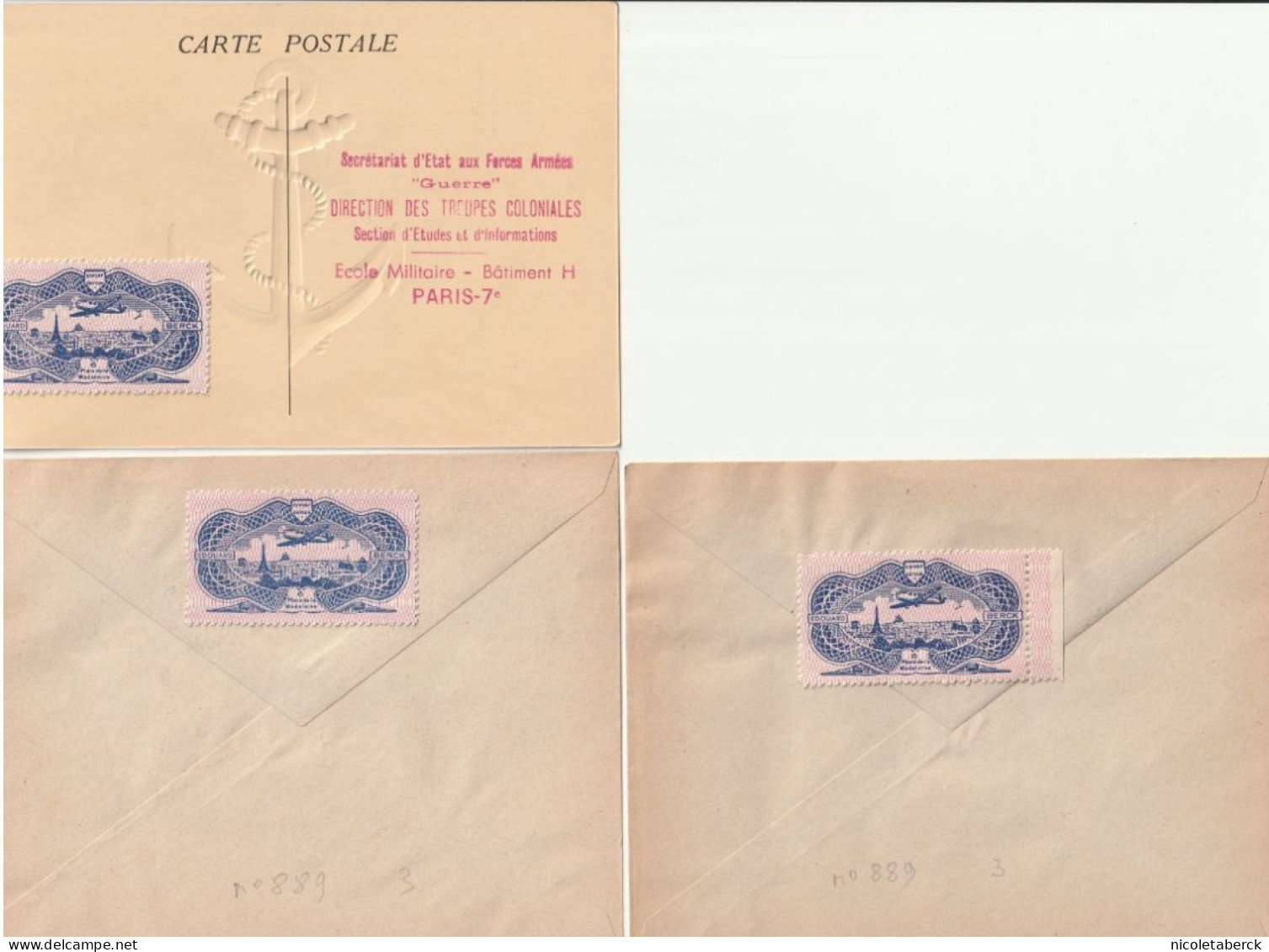 N°889, 1er Jour Paris 12/5/51+ Obl Illustré Congrès De Bordeaux + Variété Bleu Gris. Cote 330€. Collection BERCK. - Storia Postale