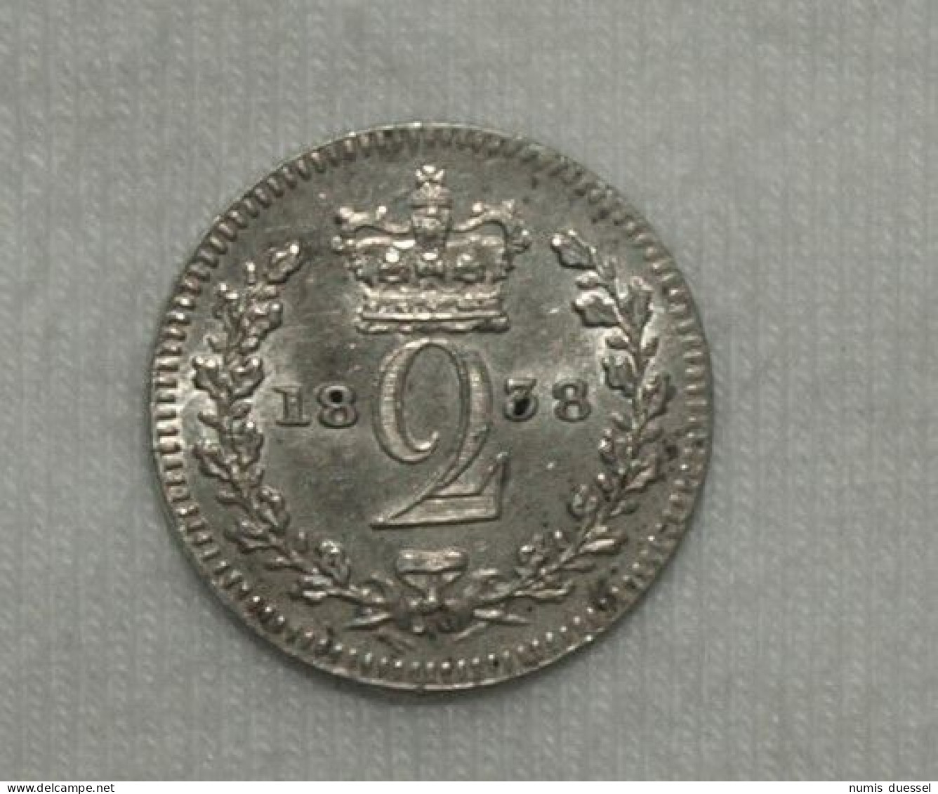 Silber/Silver Prooflike Maundy Großbritannien/Great Britain Victoria Young Head, 1838, 2 Pence UNC - Maundy Sets & Gedenkmünzen