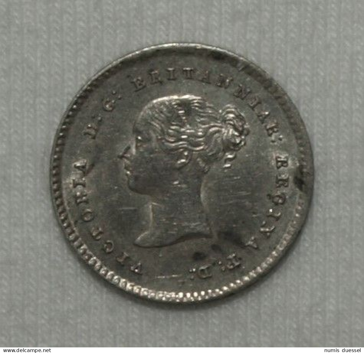 Silber/Silver Prooflike Maundy Großbritannien/Great Britain Victoria Young Head, 1838, 2 Pence UNC - Maundy Sets & Commemorative