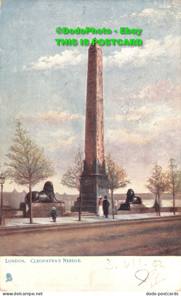 R359183 London. Cleopatra Needle. Tuck. London Series 770. 1903 - Sonstige & Ohne Zuordnung