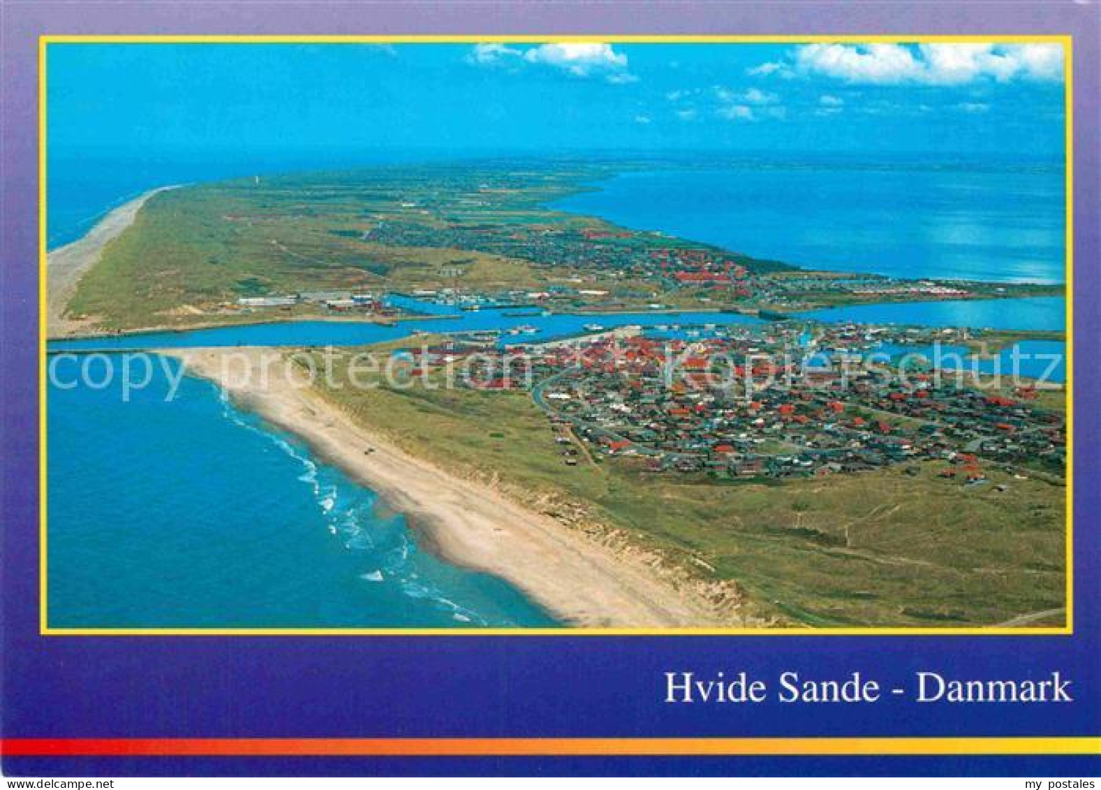 72782666 Hvide Sande Fliegeraufnahme Mit Strand Daenemark - Denmark