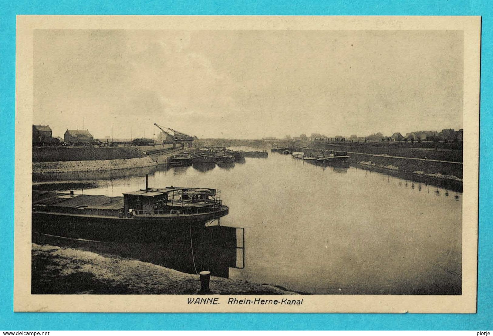 * Wanne - Herne (Nordrhein Westfalen - Deutschland) * (Cramers 22483) Rhein Herne Kanal, Pénche, Bateau, Quaii - Herne