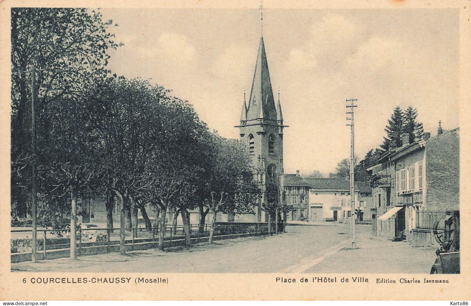 Courcelles Chaussy * Place De L'hôtel De Ville - Other & Unclassified
