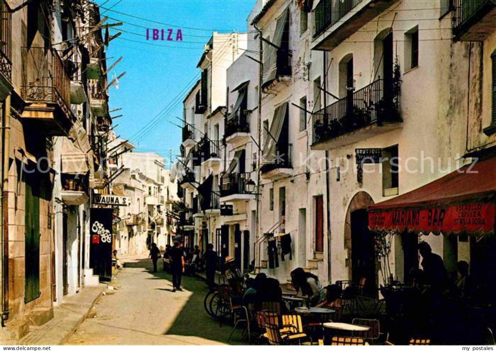 72782629 Ibiza Islas Baleares Calle Tipica Ibiza - Sonstige & Ohne Zuordnung