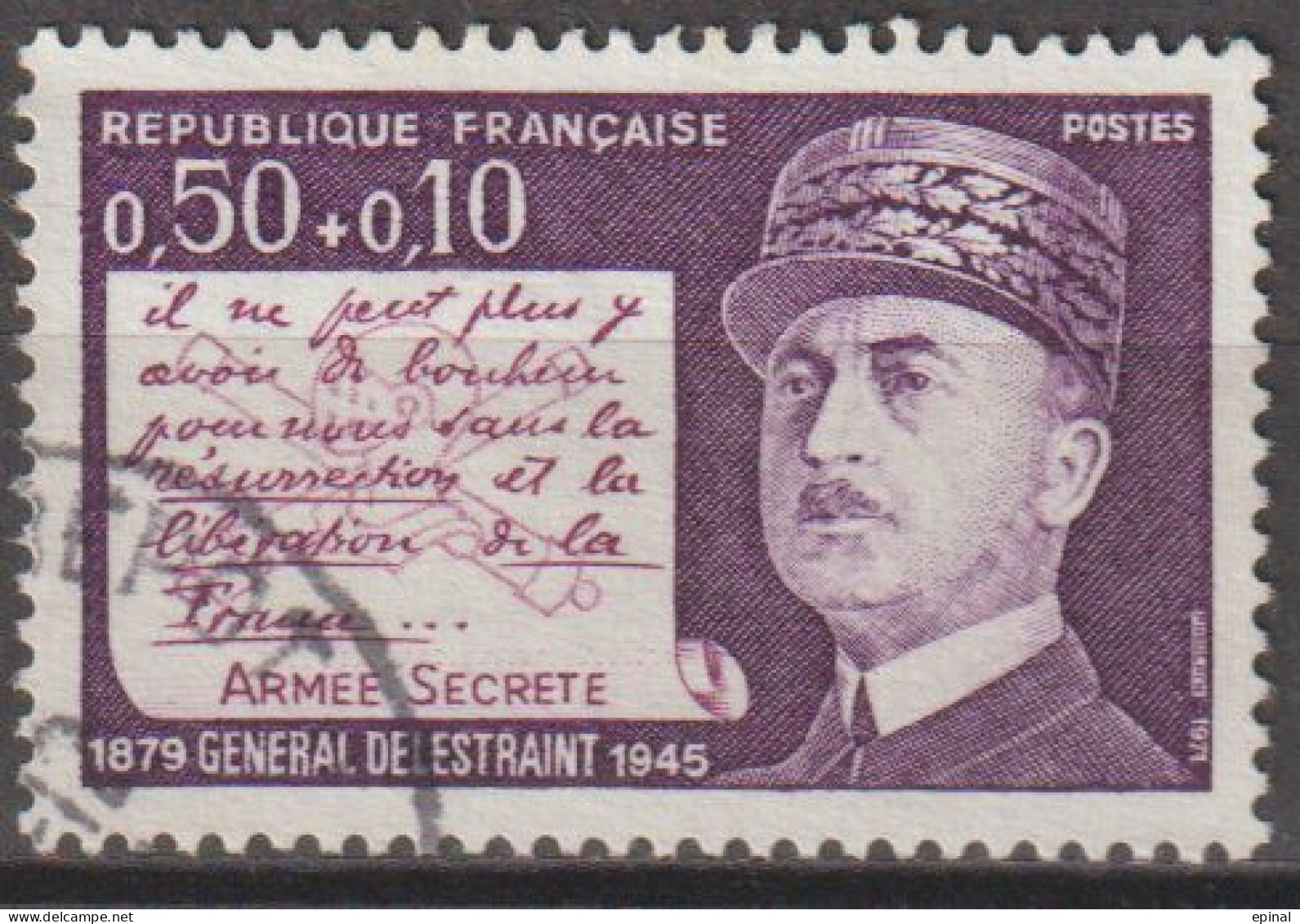 FRANCE : N° 1689 Et 1690 Oblitéré (Personnages Célèbres) - PRIX FIXE - - Used Stamps