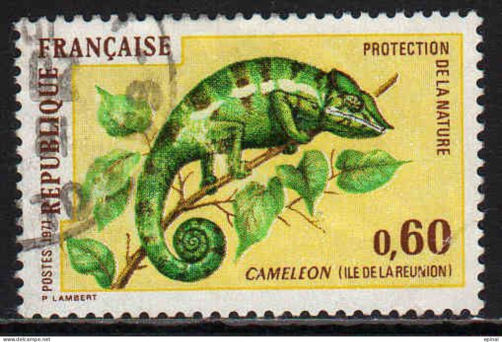 FRANCE : N° 1692 Oblitéré (Caméléon De La Réunion) - PRIX FIXE - - Gebruikt