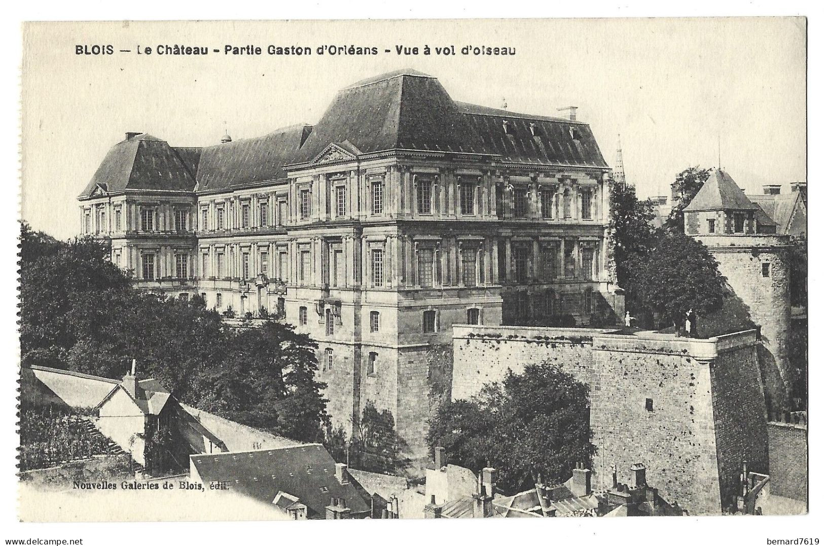 41  Blois -  Le Chateau - Partie Gaston D'orleans - Vue A Vol D'oiseau - Blois