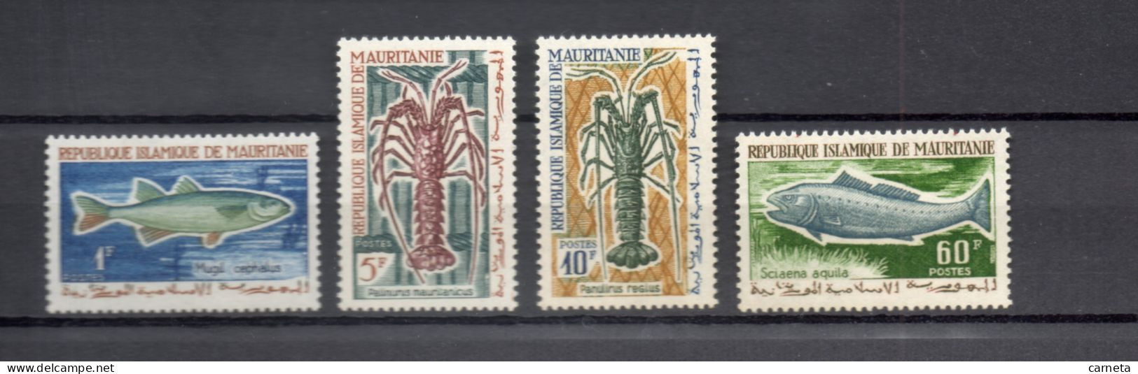 MAURITANIE  N° 179 à 182   NEUFS SANS CHARNIERE   COTE 4.50€     POISSON ANIMAUX FAUNE - Mauretanien (1960-...)