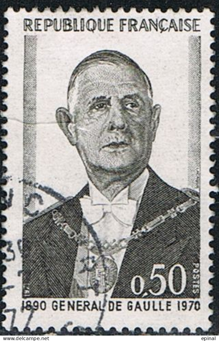 FRANCE : N° 1698 Oblitéré (Anniversaire De La Mort Du Général De Gaulle) - PRIX FIXE - - Used Stamps