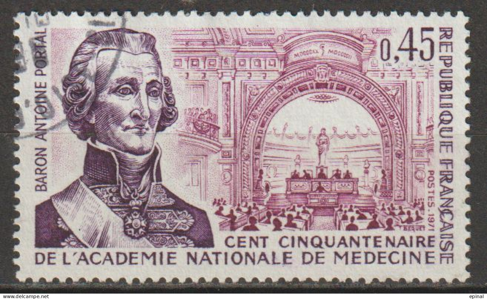 FRANCE : N° 1699 Oblitéré (Baron Antoine Portal : Académie Nationale De Médecine) - PRIX FIXE - - Used Stamps