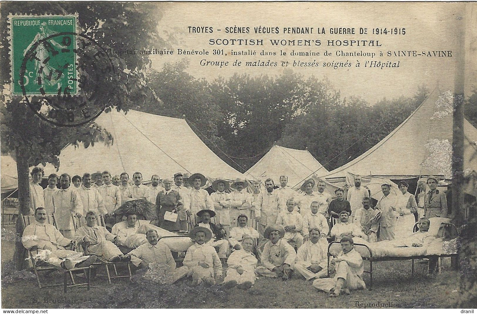 10 - SAINTE SAVINE - SCOTTISH WOMEN'S HOSPITAL - Groupe De Malades Et Blessés Soignés à L'Hôpital - Other & Unclassified