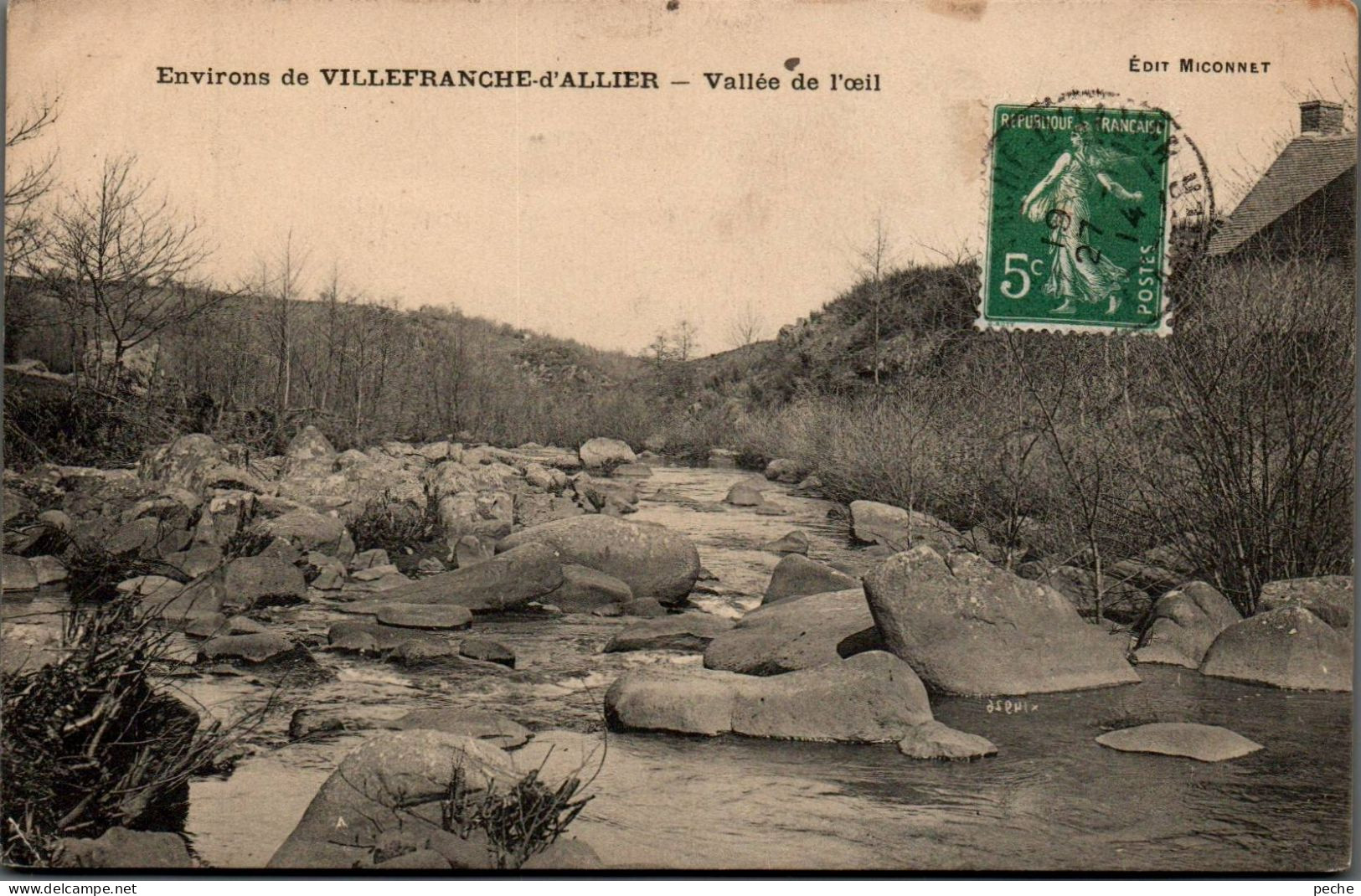 N°2540 W -cpa Villefranche Sur Allier- Vallée De L'Oeil- - Andere & Zonder Classificatie