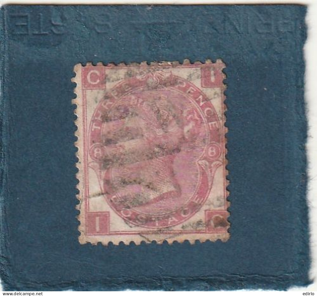 ///   ANGLETERRE ///     N°  28 Filigranne  ---  Rose -- Côte 220€ - Used Stamps