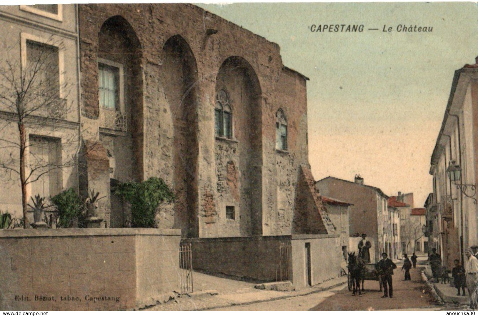 34  CPA  CAPESTAN  LE CHÂTEAU - Capestang