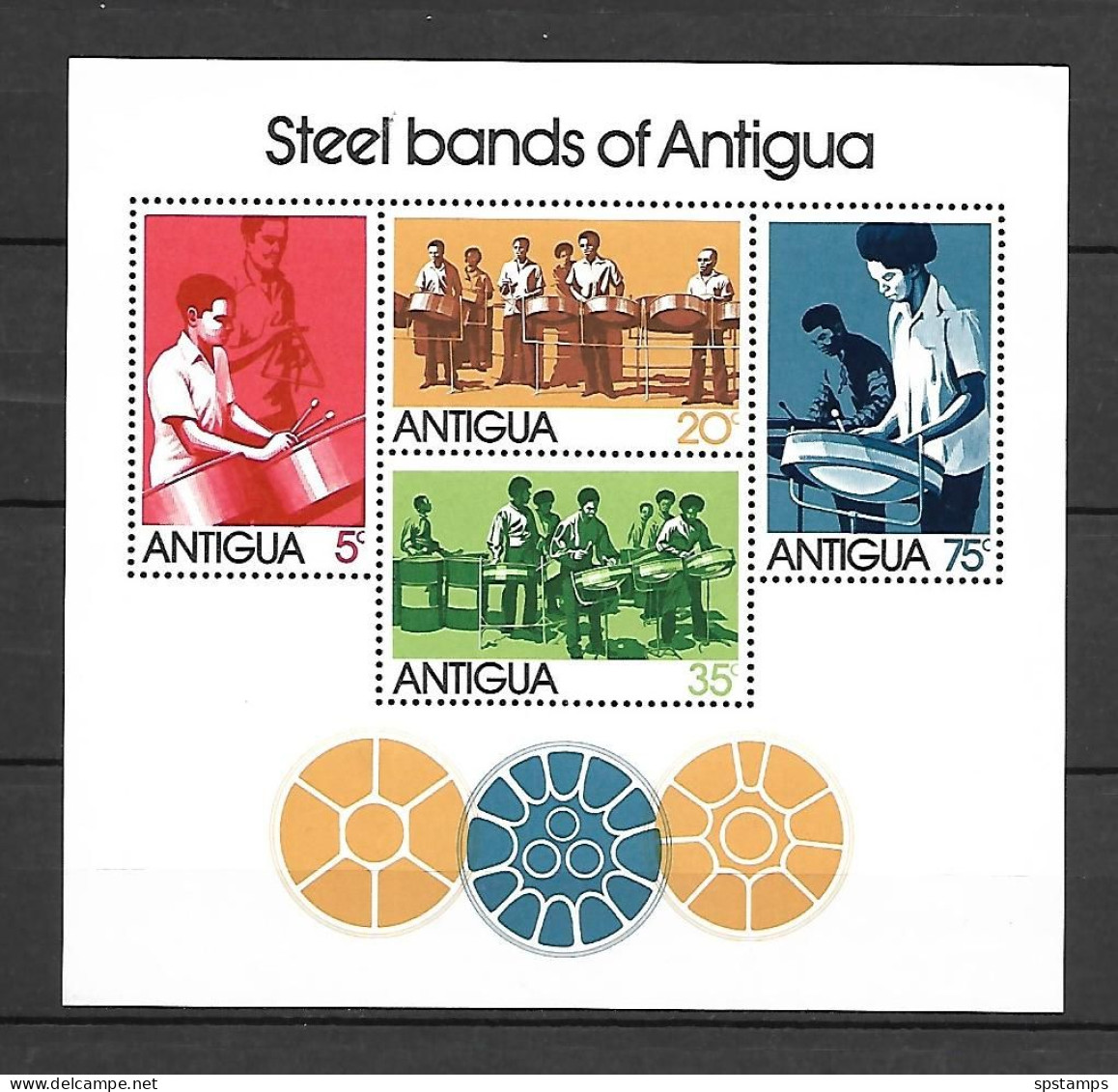 Antigua 1974 Music - Steel Bands MS MNH - Musique