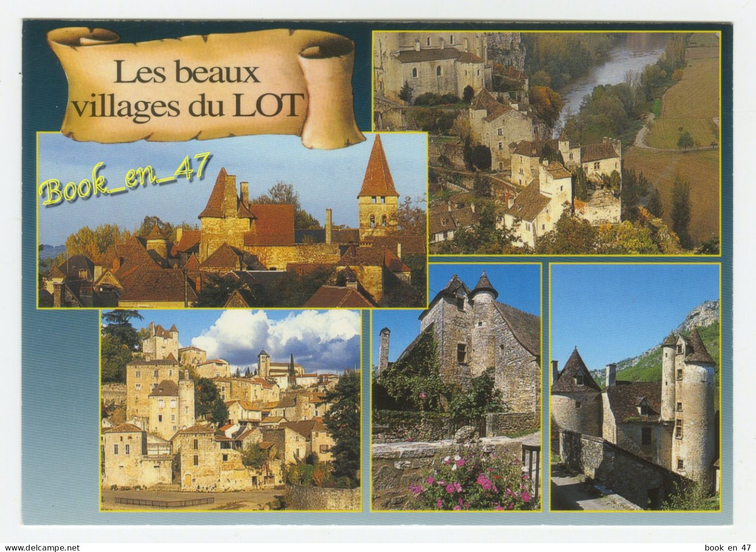 {92066} 46 Lot Les Beaux Villages Du Lot Multivues ; Autoire , Loubressac , Puy L'Evêque , Saint Cirq Lapopie , Carennac - Autres & Non Classés