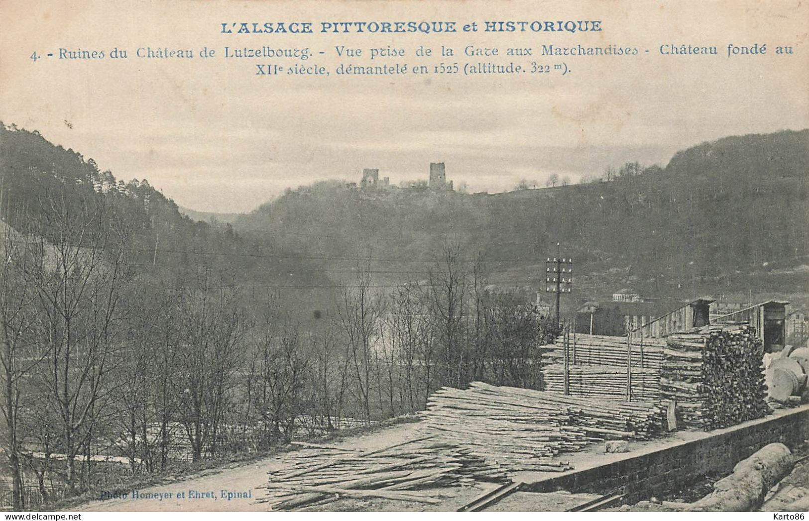 Lutzelbourg * Les Ruines Du Château * Scierie Métier Bois - Sonstige & Ohne Zuordnung