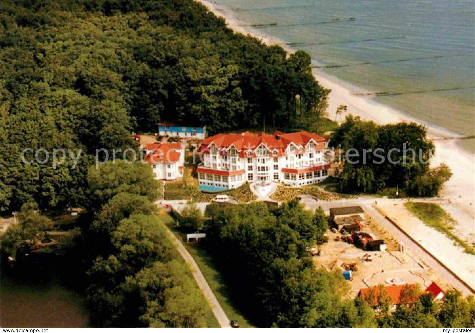 72782493 Koelpinsee Usedom Fliegeraufnahme Strandhotel Seerose Strand Koelpinsee - Usedom