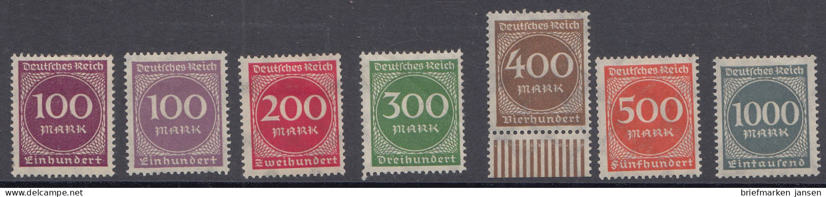 D,Dt.Reich Mi.Nr. 268-273 Ziffern Im Kreis  (6 Werte) - Ongebruikt