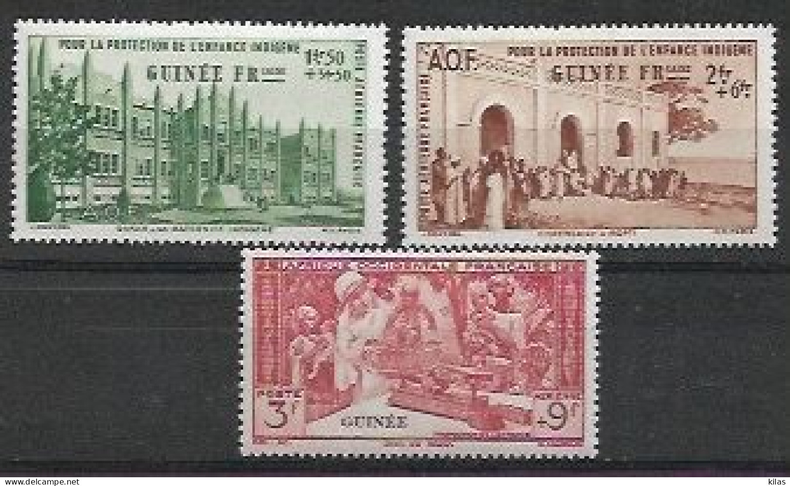 GUINÉE  1942 Protection De L'Enfance Indigène & Quinzaine Impériale (PEIQI) MNH - 1942 Protection De L'Enfance Indigène & Quinzaine Impériale (PEIQI)