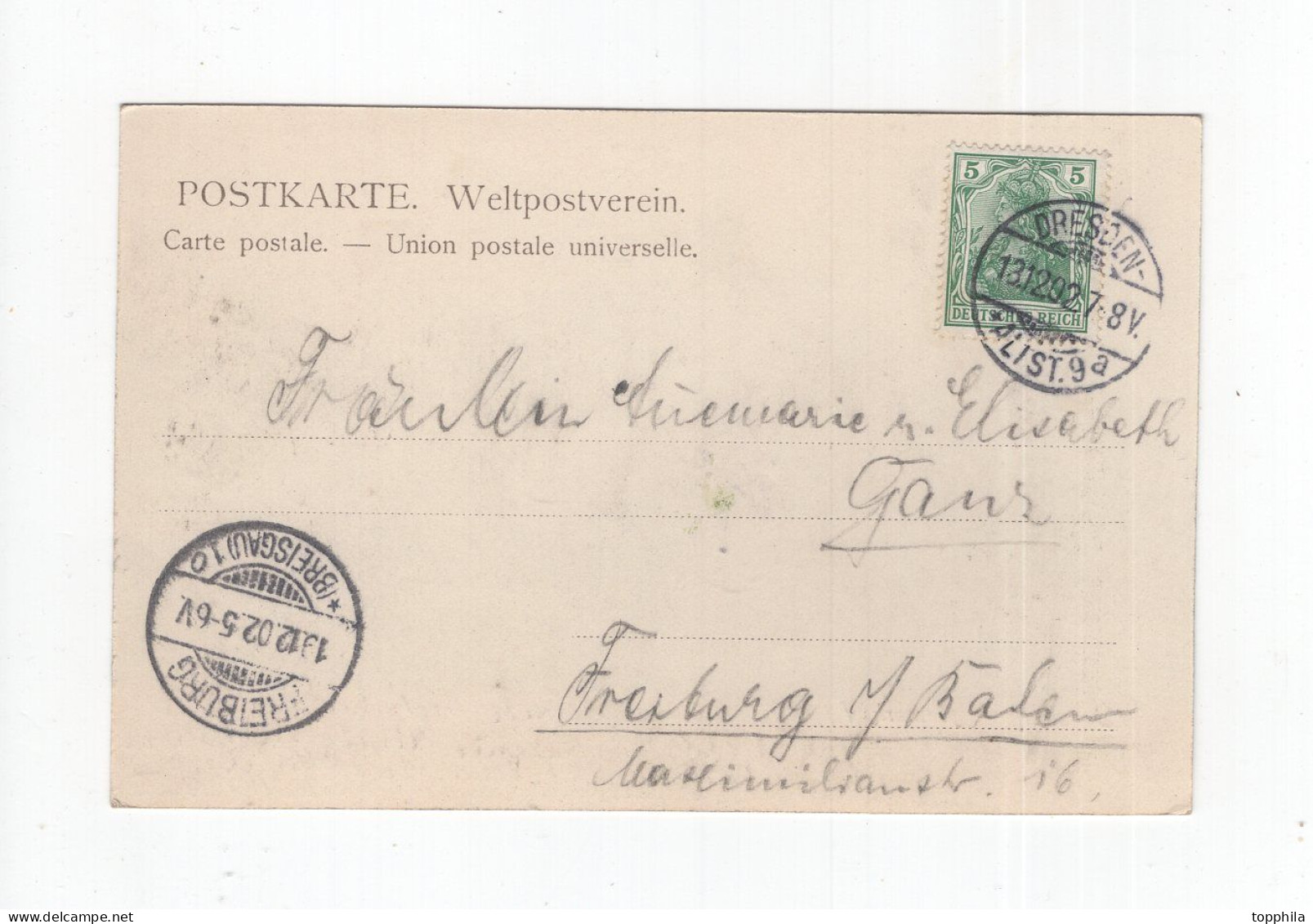 1902 Dt. Reich Photokarte Dresden Altmarkt Mit Rathaus Und Wochenmarkt / Marktständen Echt Gelaufen - Andere & Zonder Classificatie