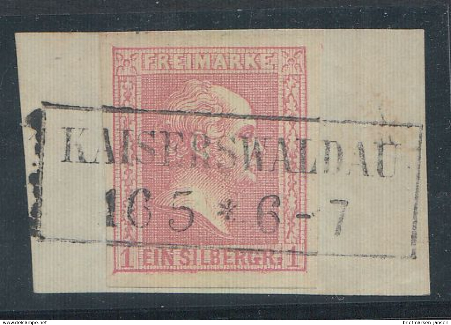 Preußen, Mi.Nr. 10, König Friedrich-Wilhelm IV., Gestempelt "Kaiserswaldau" - Afgestempeld