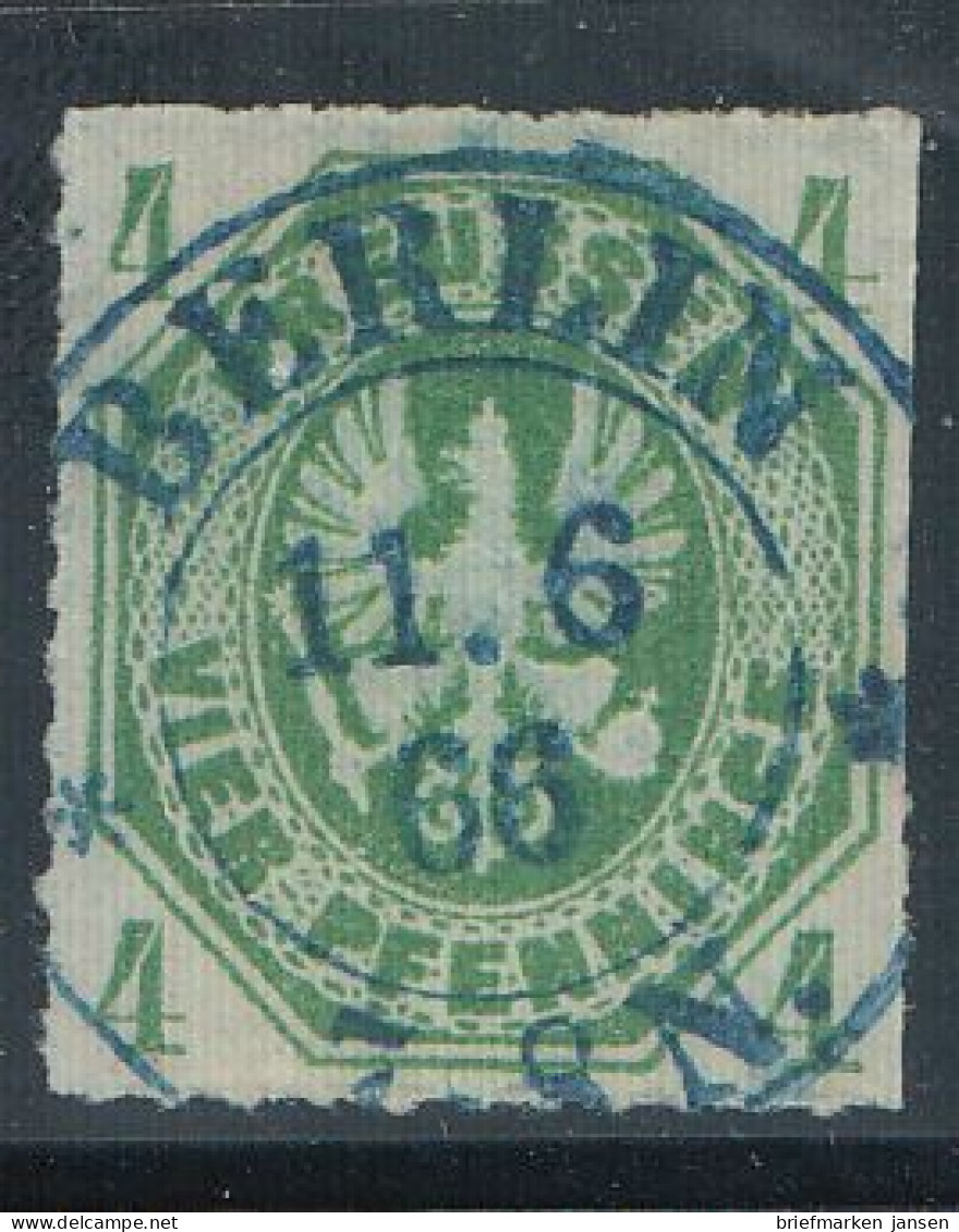 Preußen, Mi.Nr. 14 Freim. Preußischer Adler Im Achteck, "Berlin" - Afgestempeld