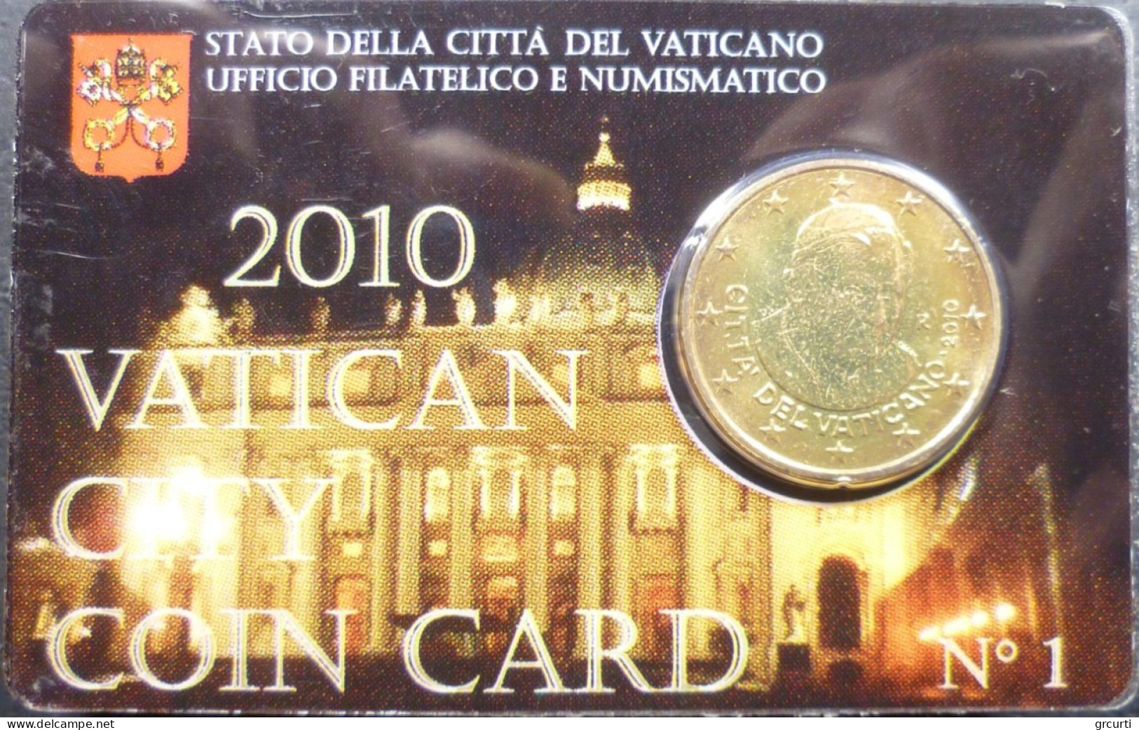 Vaticano - 50 Centesimi 2010 - Coincard N. 1 - KM# 387 - Vaticaanstad