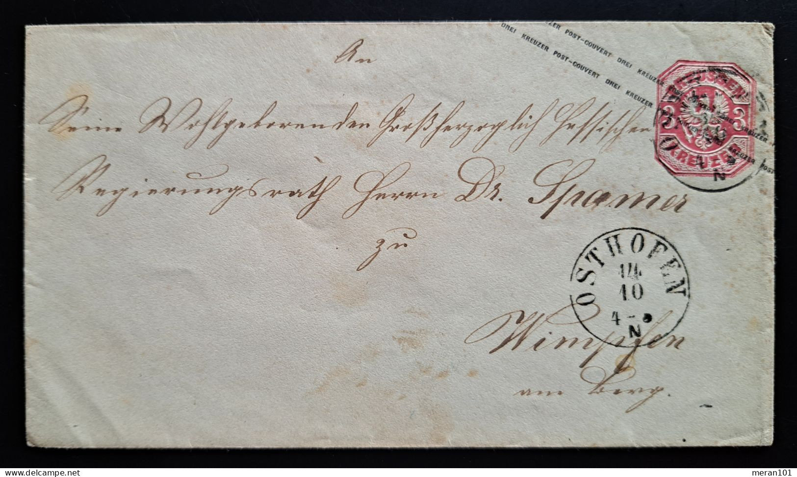 Preussen, Umschlag U36 OSTHOFEN - Lettres & Documents