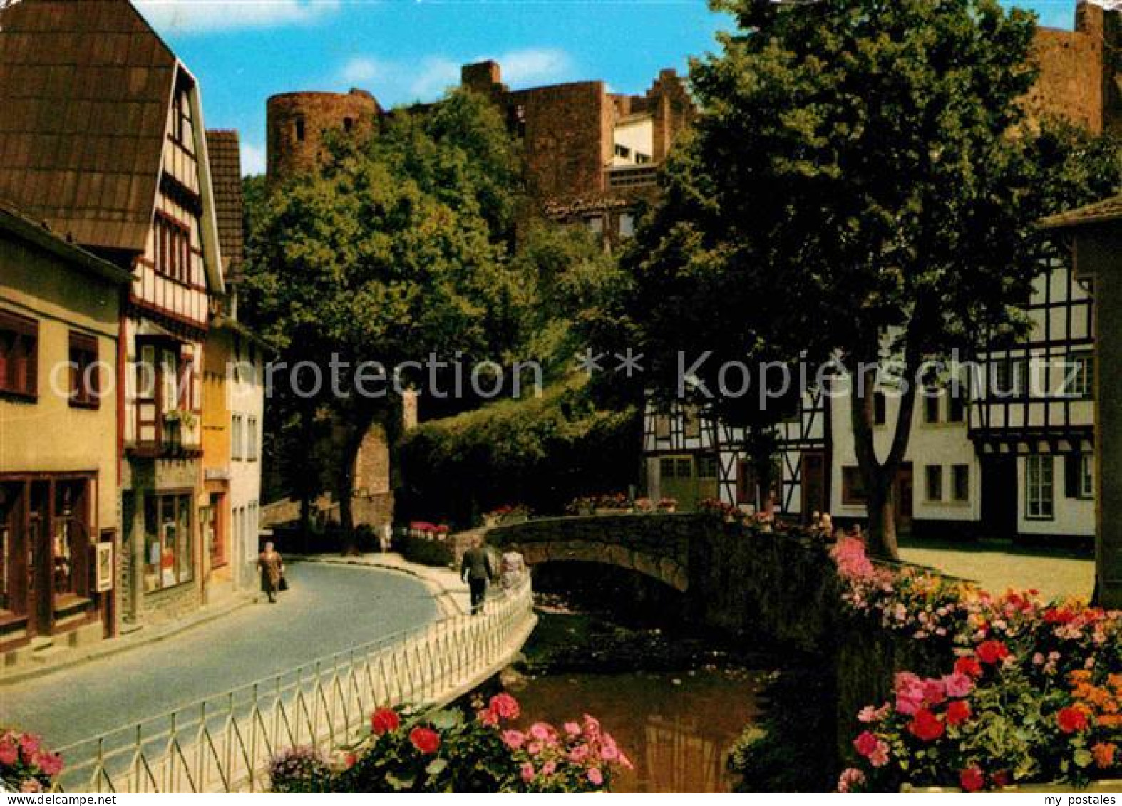 72782007 Bad Muenstereifel Am Entenmarkt Mit Burgblick Bad Muenstereifel - Bad Münstereifel