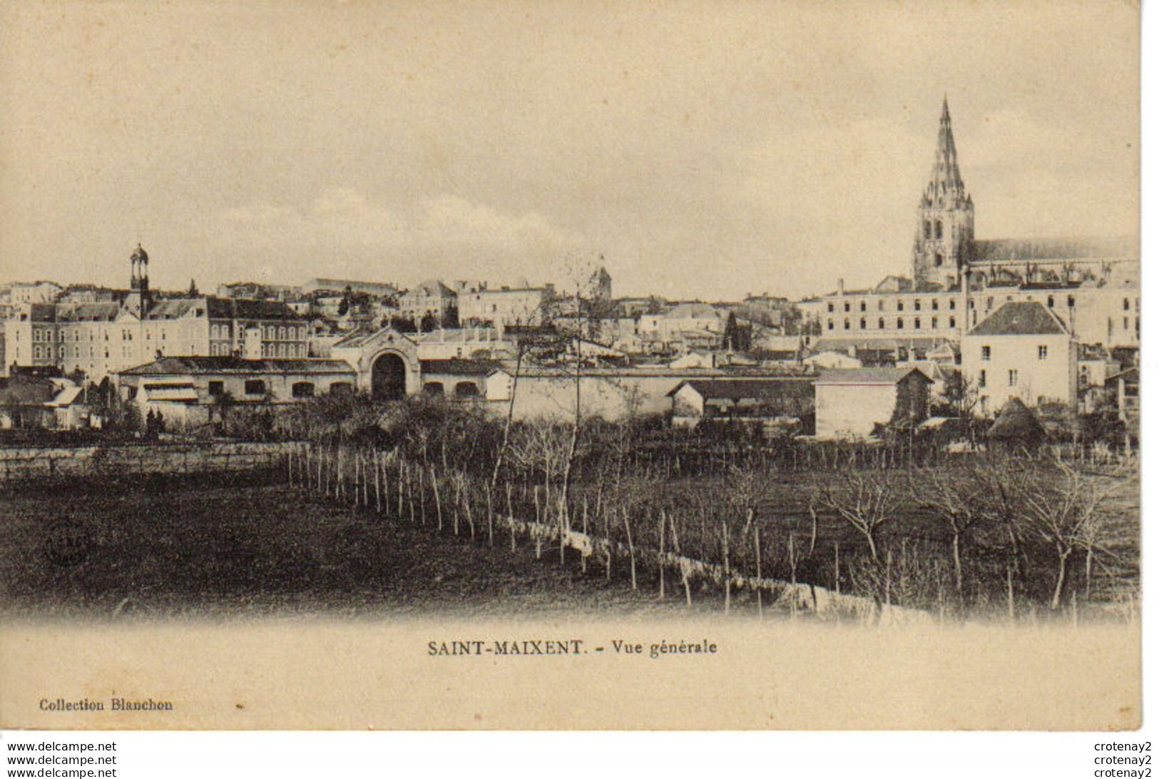 79 SAINT MAIXENT Vue Générale VOIR Dos Non Séparé Avant 1905 Collection Blanchon - Saint Maixent L'Ecole