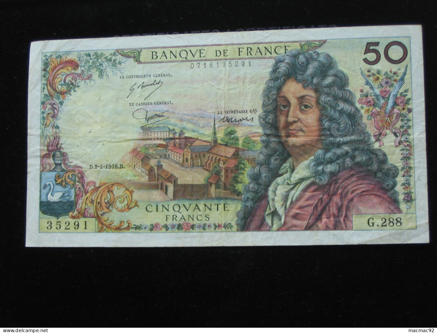 50 Cinquante Francs  RACINE 2-1-1976   **** EN ACHAT IMMEDIAT **** - 50 F 1962-1976 ''Racine''