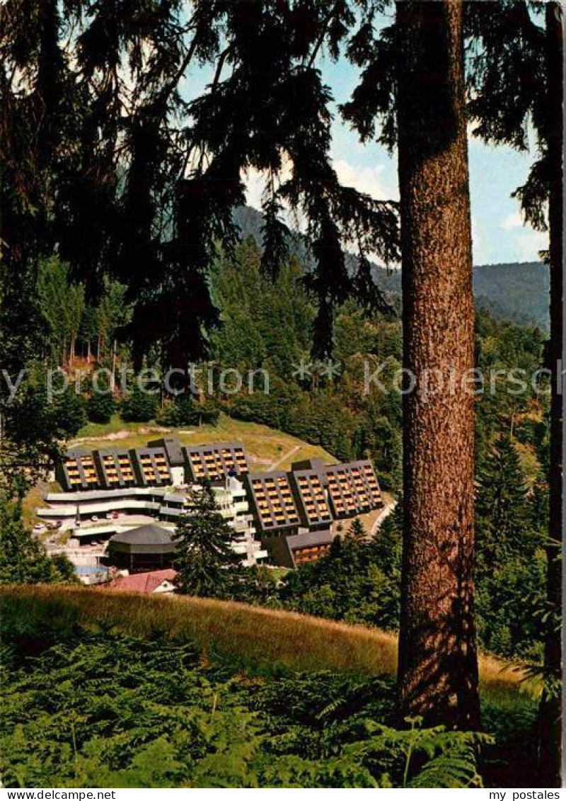 72781954 Schapbach Kurklinik Kurmittelhaus Ansicht Vom Waldrand Aus Schapbach - Sonstige & Ohne Zuordnung