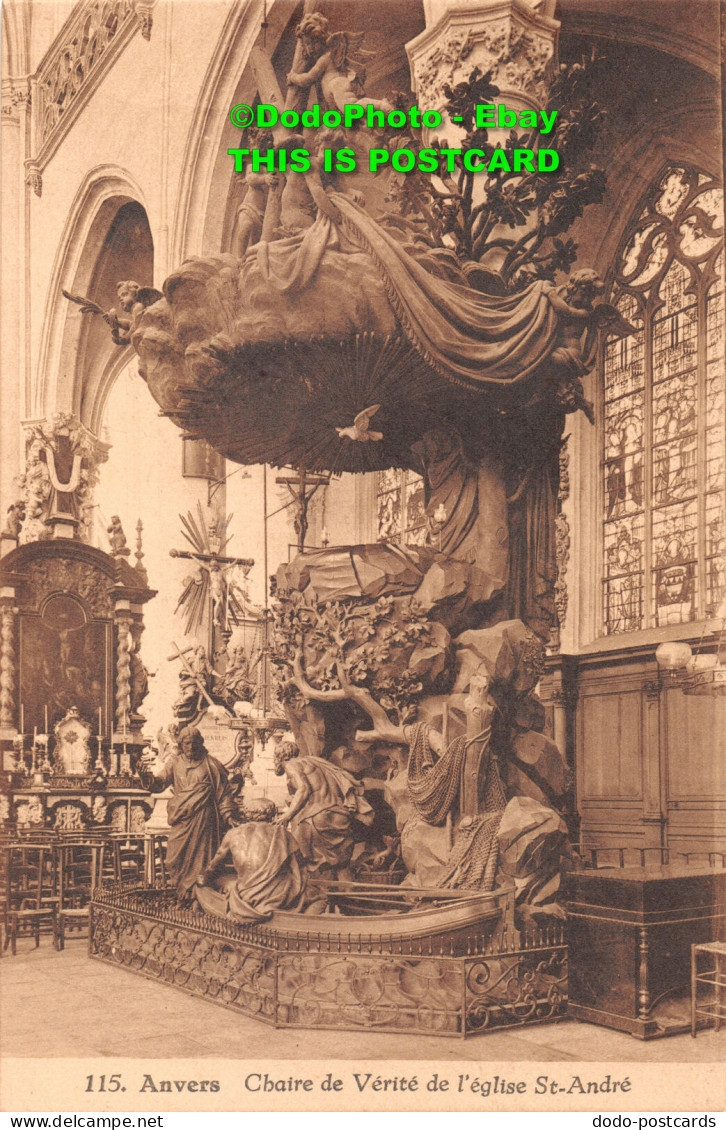 R359424 Anvers. Chaire De Verite De L Eglise St. Andre. A. Dohmen - Monde