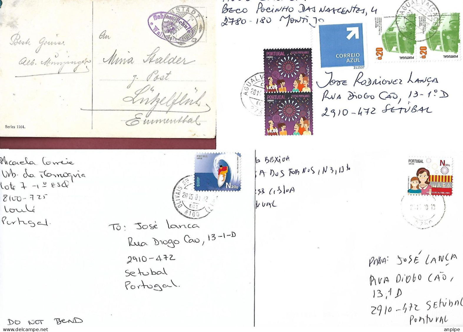PORTUGAL, SUIZA  HISTORIA POSTAL - Other & Unclassified