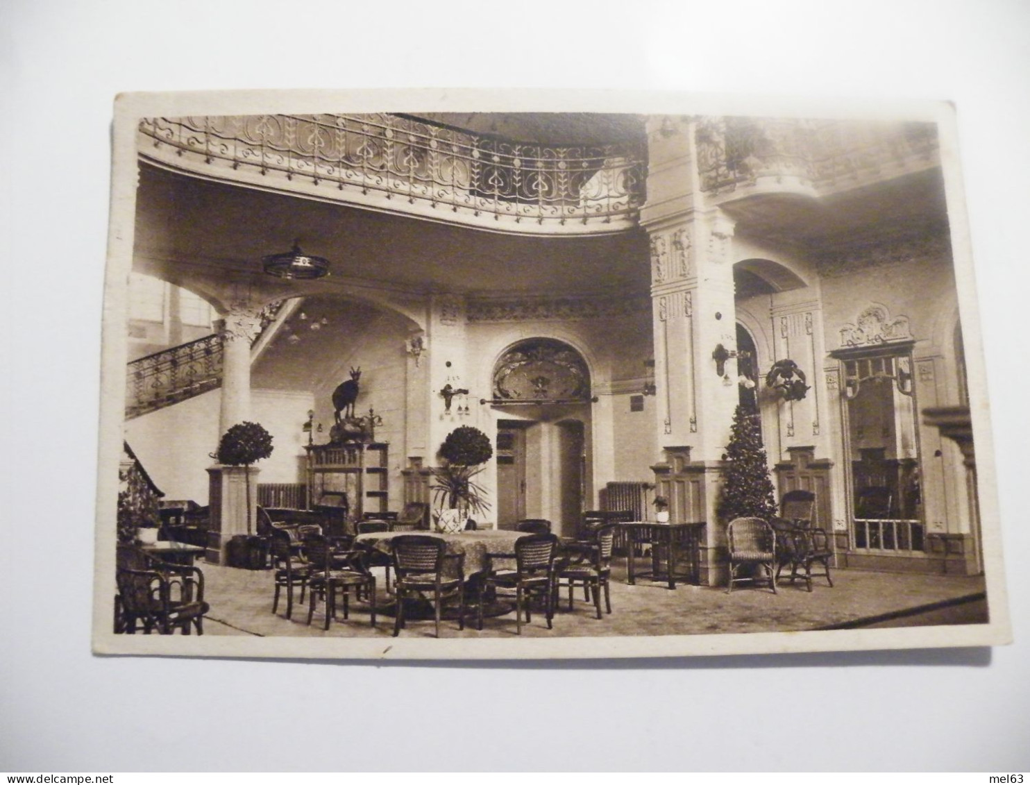 A548 .CPA. SLOVAQUIE. Vysoké Tatry.Vestibul Grandhotelu Praha. .beau Plan . écrite & Voyagée 1924 - Eslovaquia