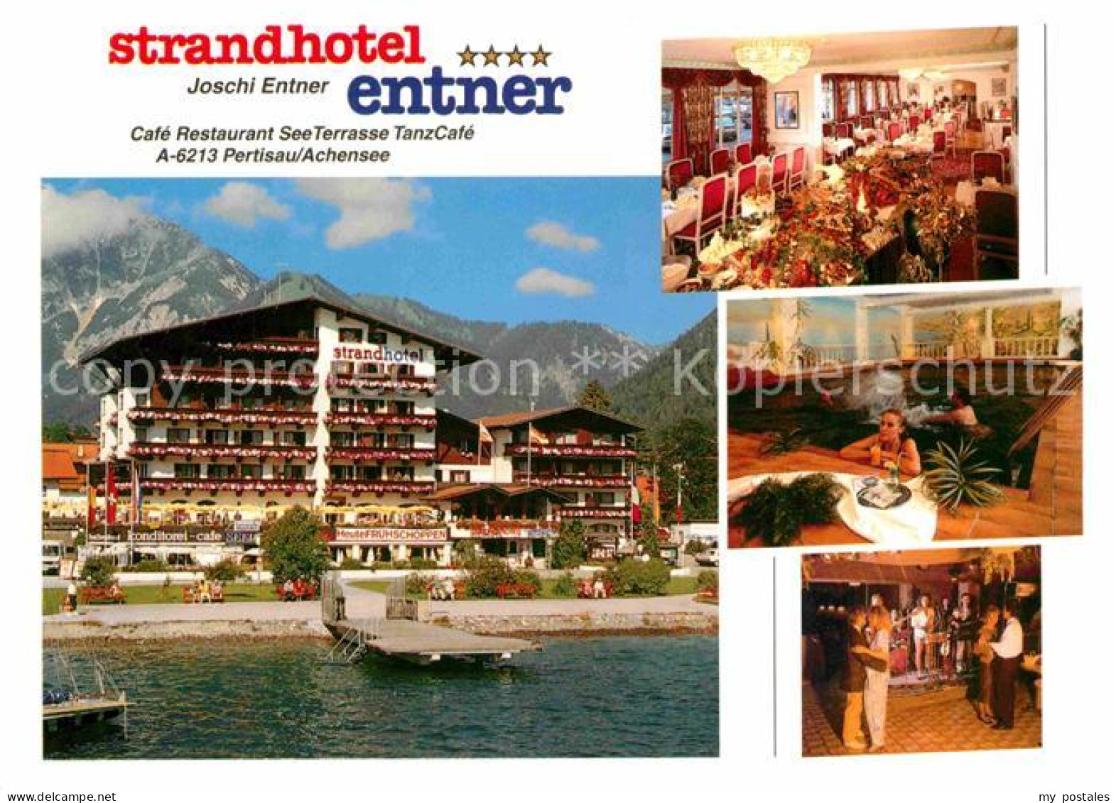 72781812 Pertisau Achensee Strandhotel Entner Restaurant Tanzbar Hallenbad Bades - Sonstige & Ohne Zuordnung