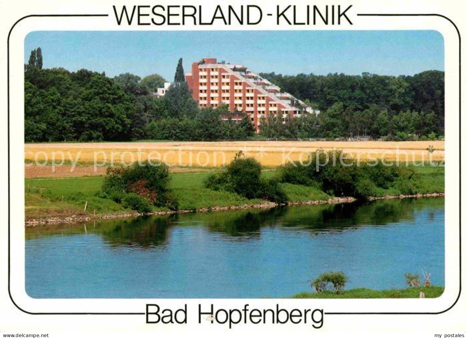 72781797 Bad Hopfenberg Weserland Klinik Uferpartie An Der Weser Luftkurort Bad  - Petershagen
