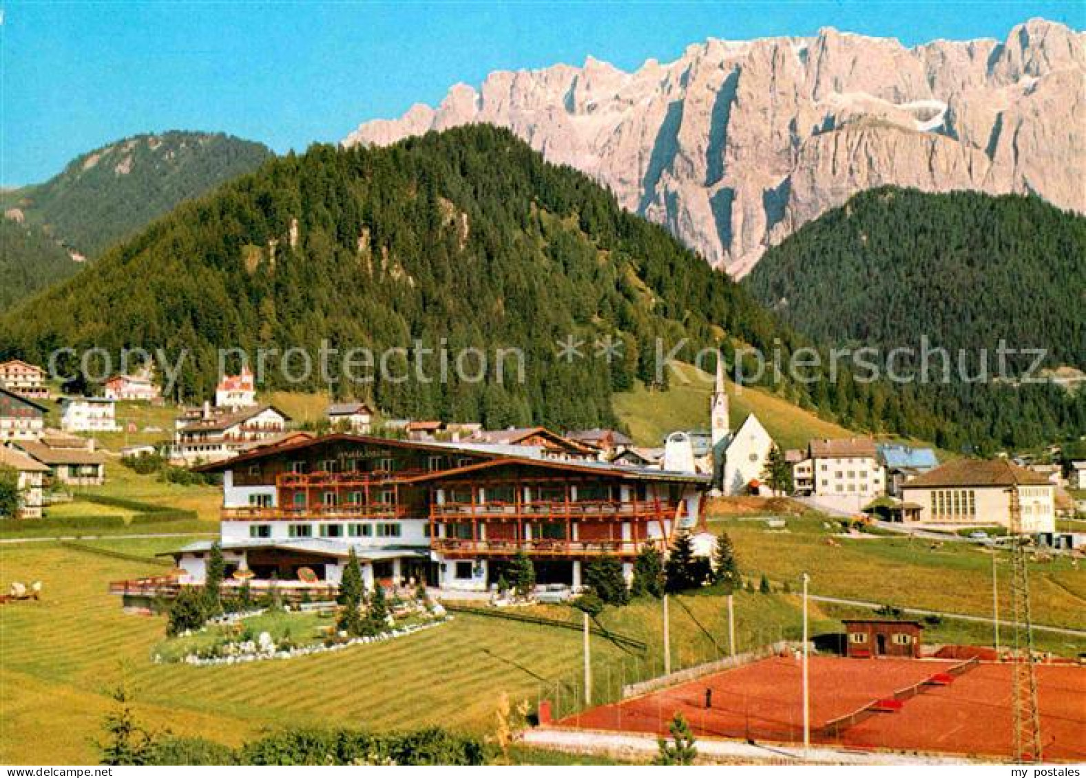 72781789 Selva Val Gardena Sporthotel Gran Baita Tennisplatz Dolomiten  - Other & Unclassified