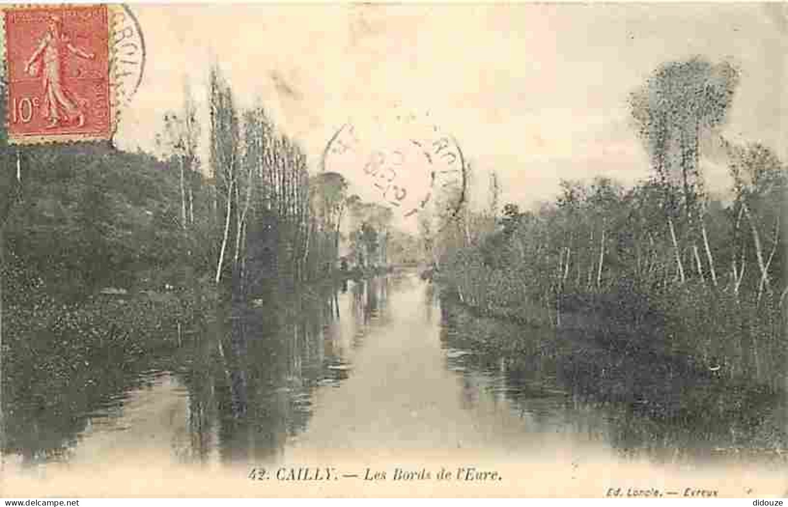 27 - Cailly - Les Bords De L'Eure - Correspondance - Oblitération Ronde De 1906 - CPA - Voir Scans Recto-Verso - Sonstige & Ohne Zuordnung